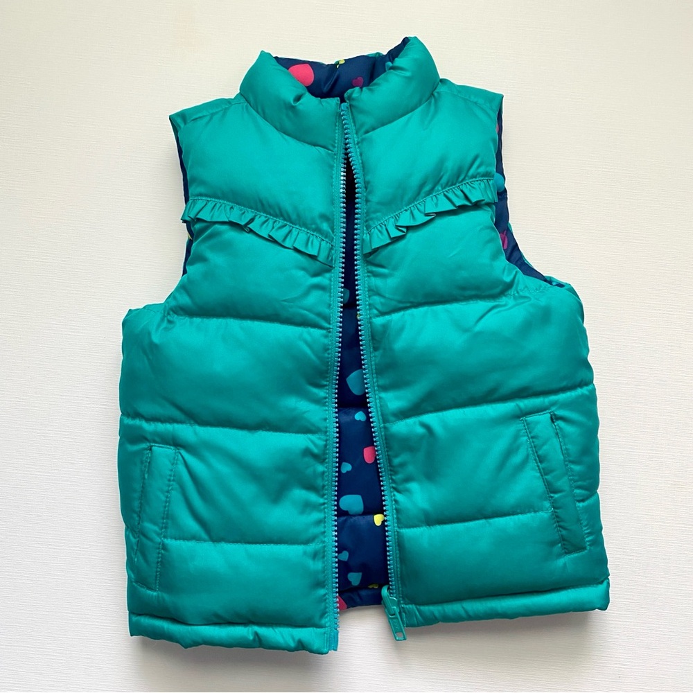 Heathtex Toddler Girl 24M Reversible Puffer Vest
